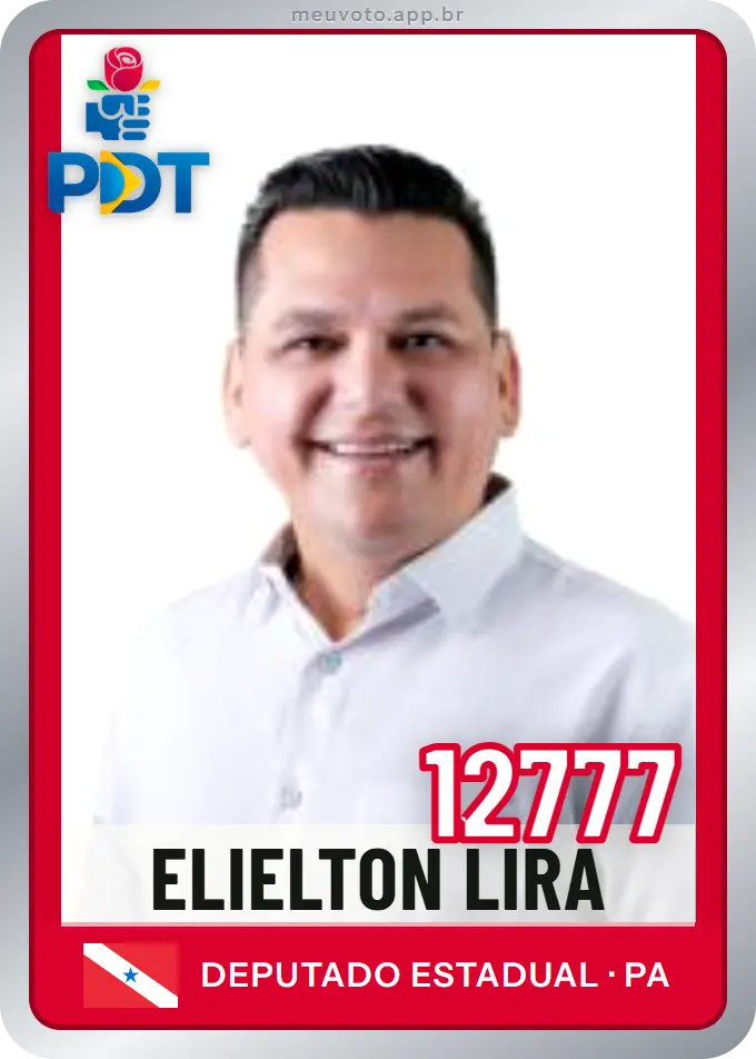 Carta de Elielton Lira, número 12777, PDT