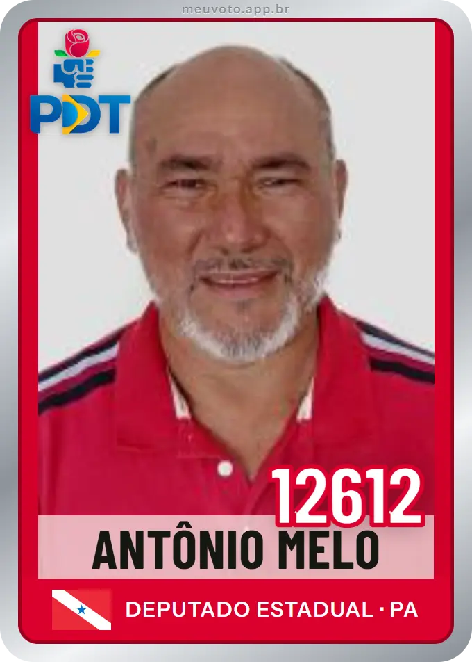 Carta de Antônio Melo, número 12612, PDT