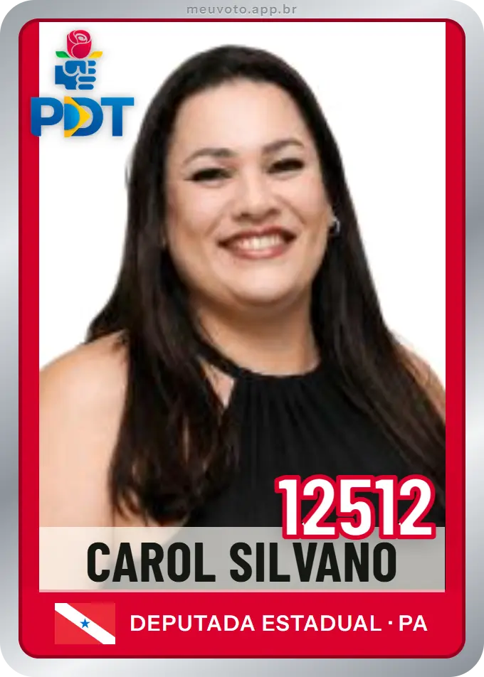 Carta de Carol Silvano, número 12512, PDT