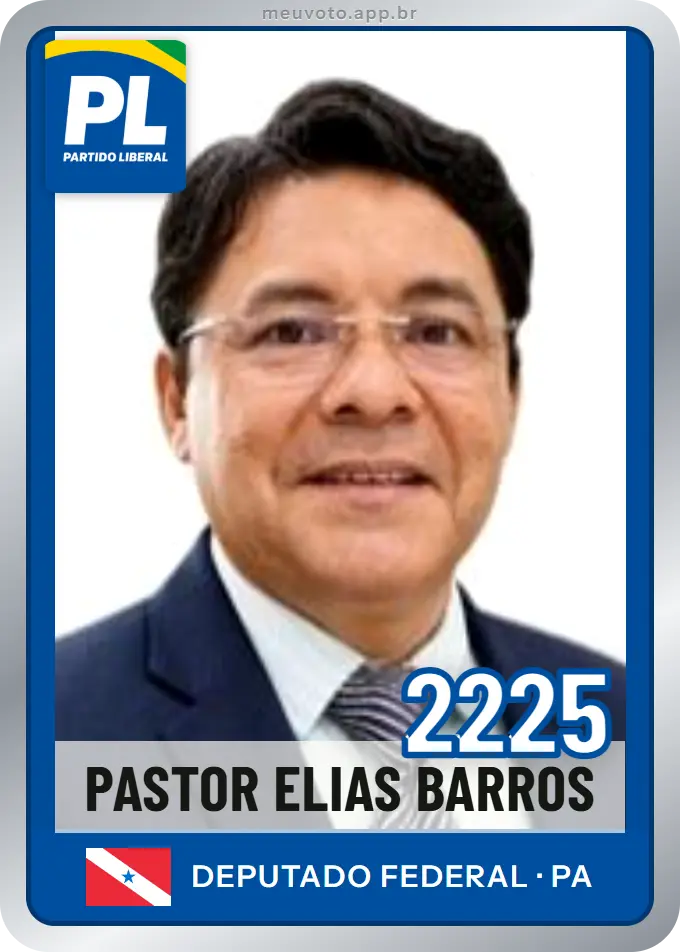 Carta de Pastor Elias Barros, número 2225, PL