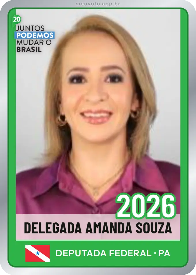 Carta de Delegada Amanda Souza, número 2026, Podemos