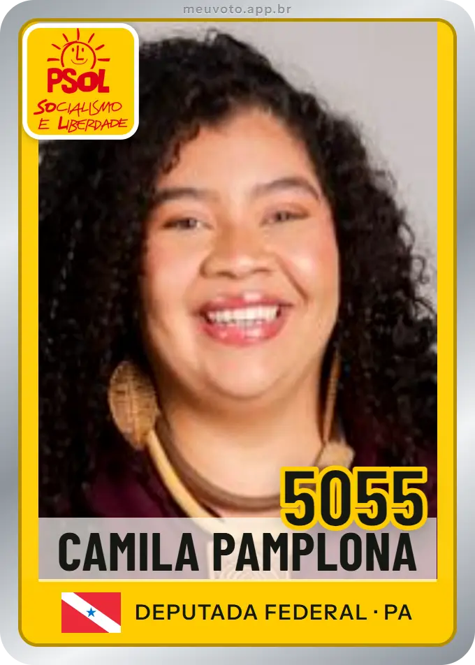 Carta de Camila Pamplona, número 5055, PSOL