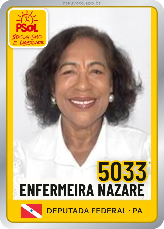 Carta de Enfermeira Nazaré, número 5033, PSOL