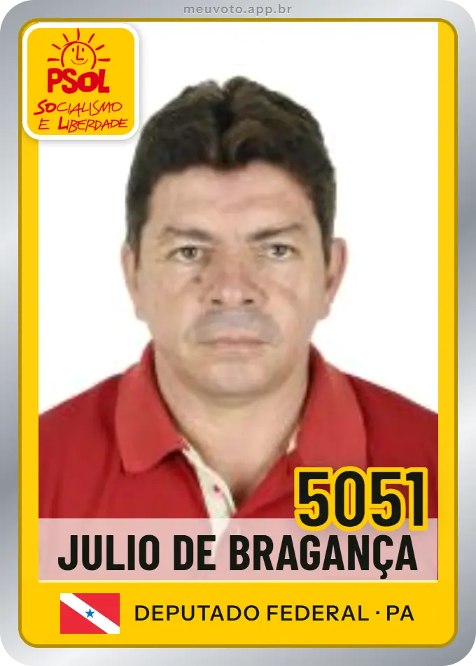 Carta de Julio de Bragança, número 5051, PSOL