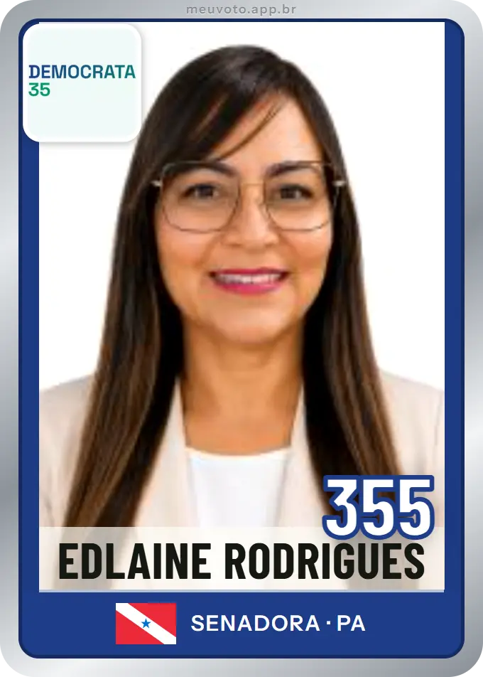 Carta de Edlaine Rodrigues, número 355, Democrata