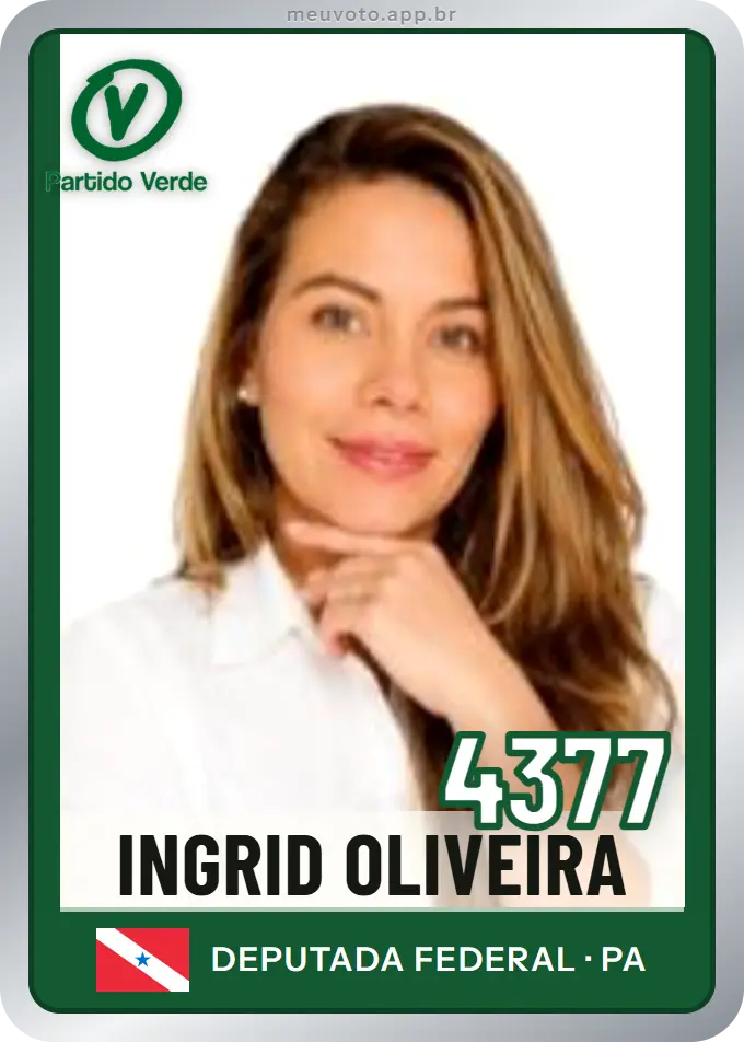 Carta de Ingrid Oliveira, número 4377, PV