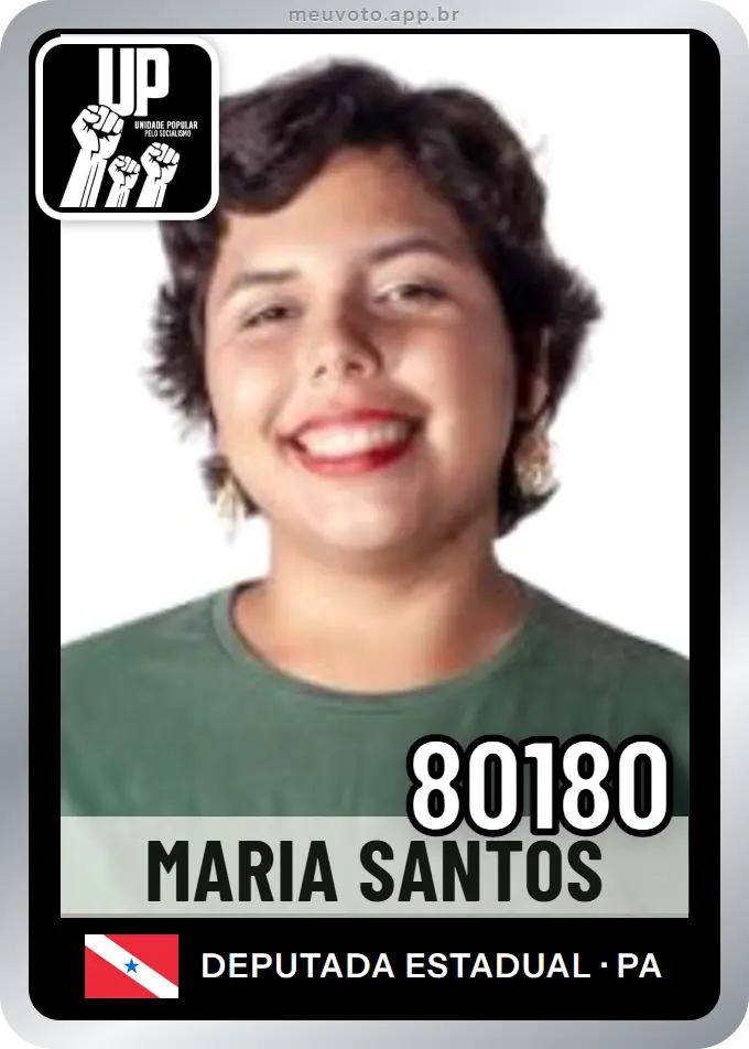 Carta de Maria Santos, número 80180, UP