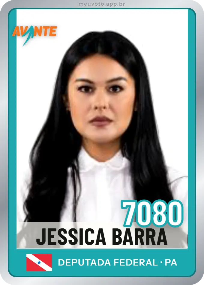 Carta de Jessica Barra, número 7080, Avante