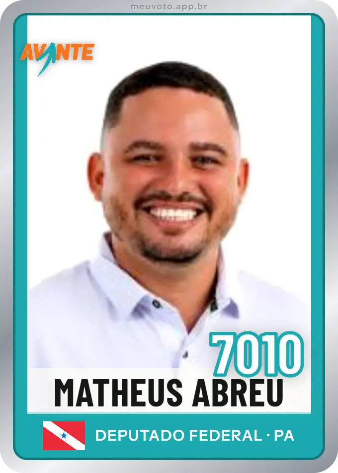 Carta de Matheus Abreu, número 7010, Avante