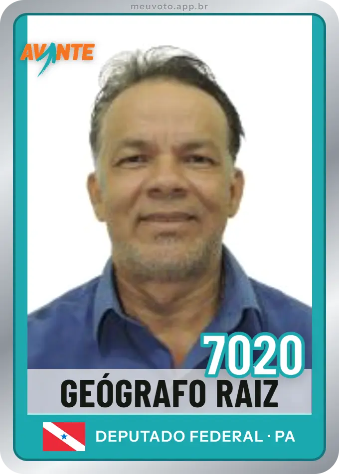 Carta de Geógrafo Raiz, número 7020, Avante
