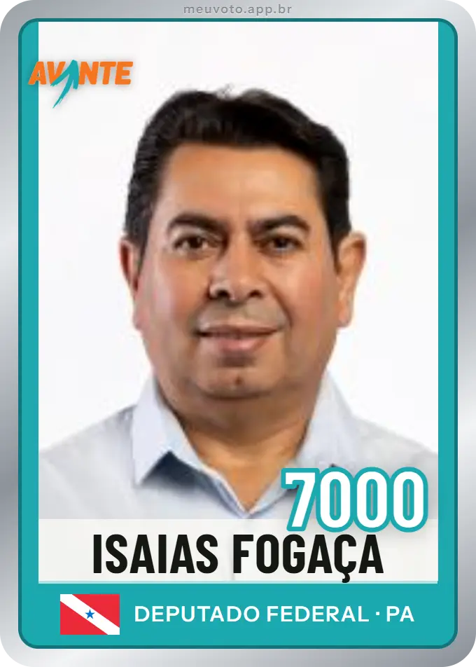 Carta de Isaias Fogaça, número 7000, Avante