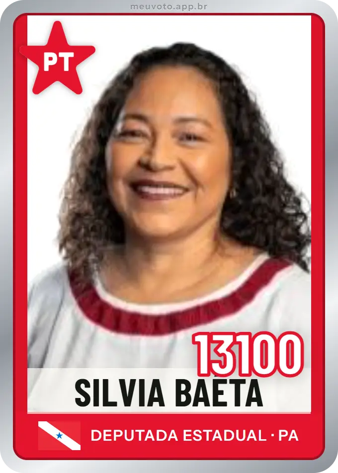 Carta de Silvia Baêta, número 13100, PT