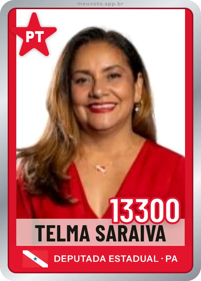 Carta de Telma Saraiva, número 13300, PT