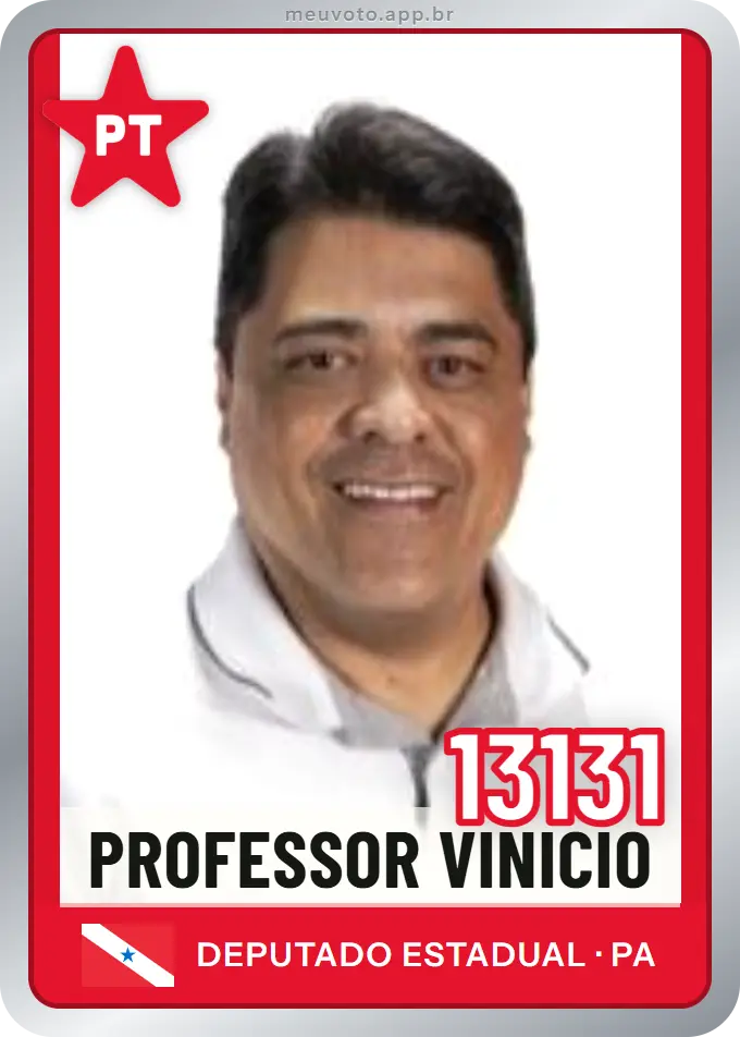 Carta de Professor Vinicio, número 13131, PT