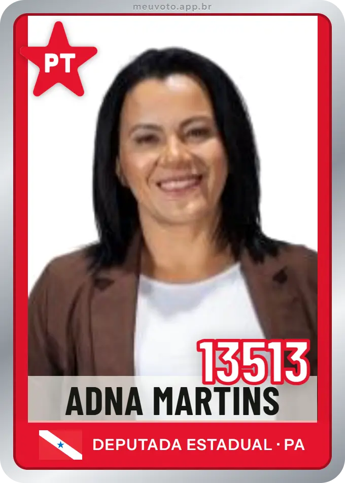 Carta de Adna Martins, número 13513, PT