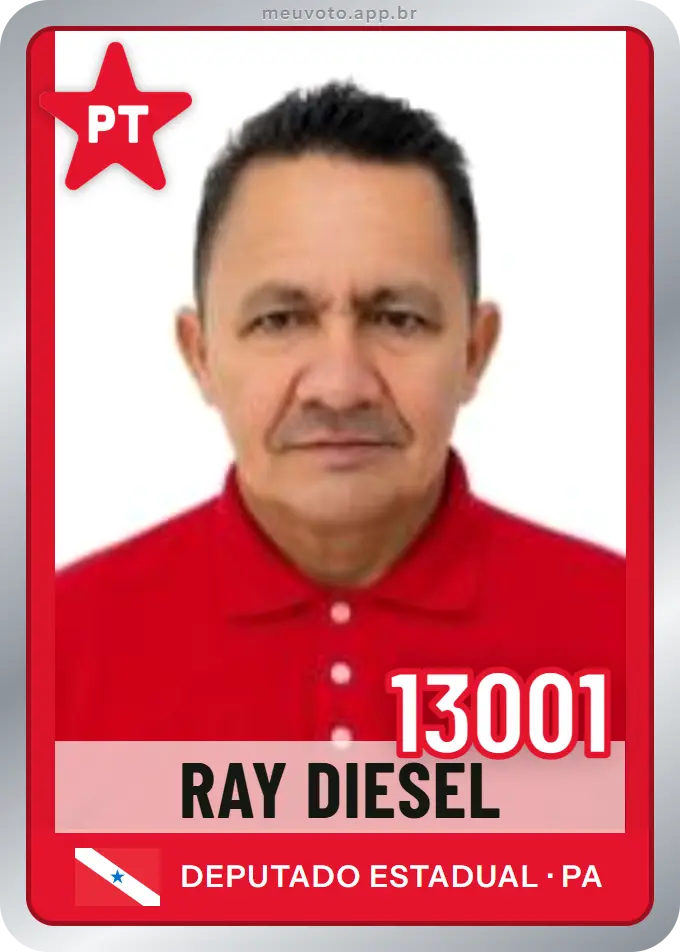 Carta de Ray Diesel, número 13001, PT