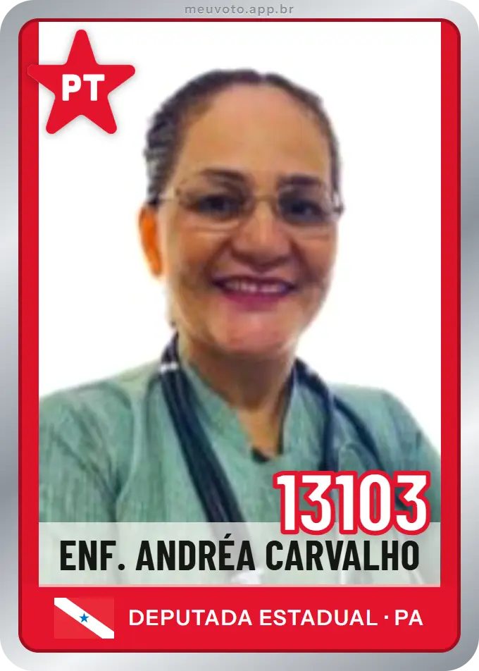 Carta de Enf. Andréa Carvalho, número 13103, PT