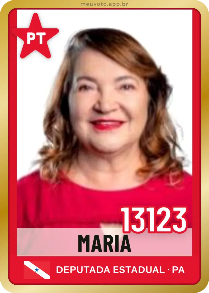Carta de Maria, número 13123, PT