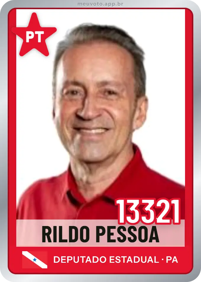 Carta de Rildo Pessoa, número 13321, PT
