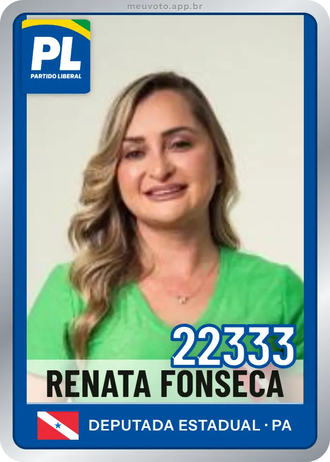 Carta de Renata Fonseca, número 22333, PL