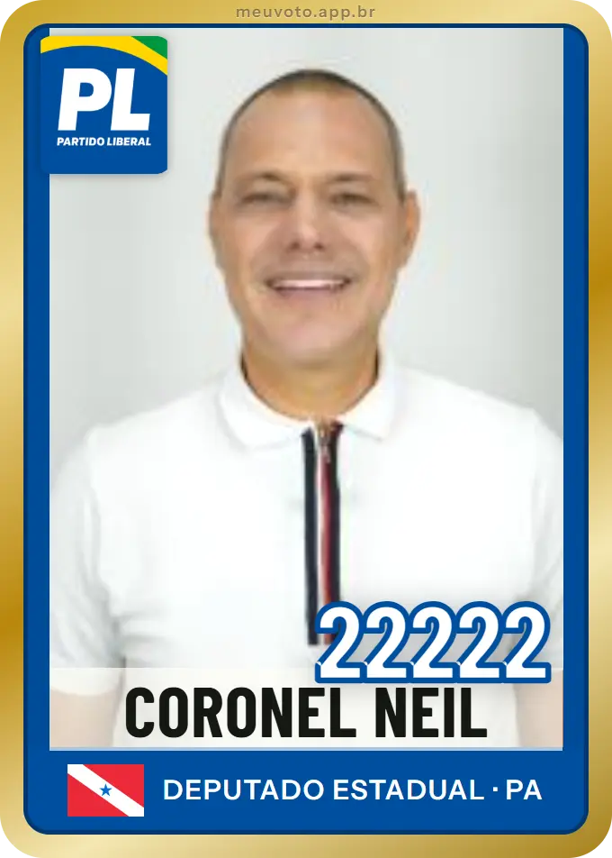 Carta de Coronel Neil, número 22222, PL