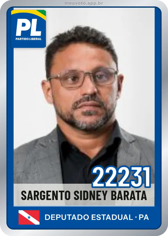 Carta de Sargento Sidney Barata, número 22231, PL