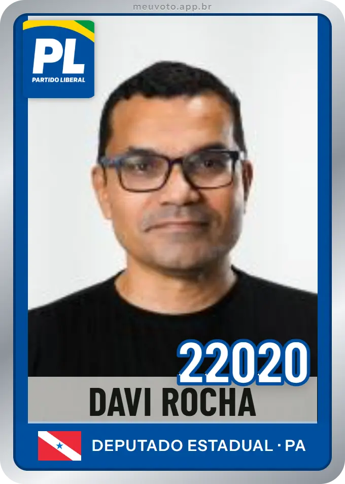 Carta de Davi Rocha, número 22020, PL