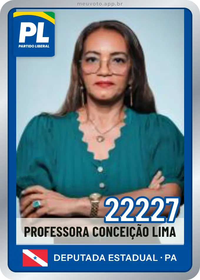 Carta de Professora Conceição Lima, número 22227, PL