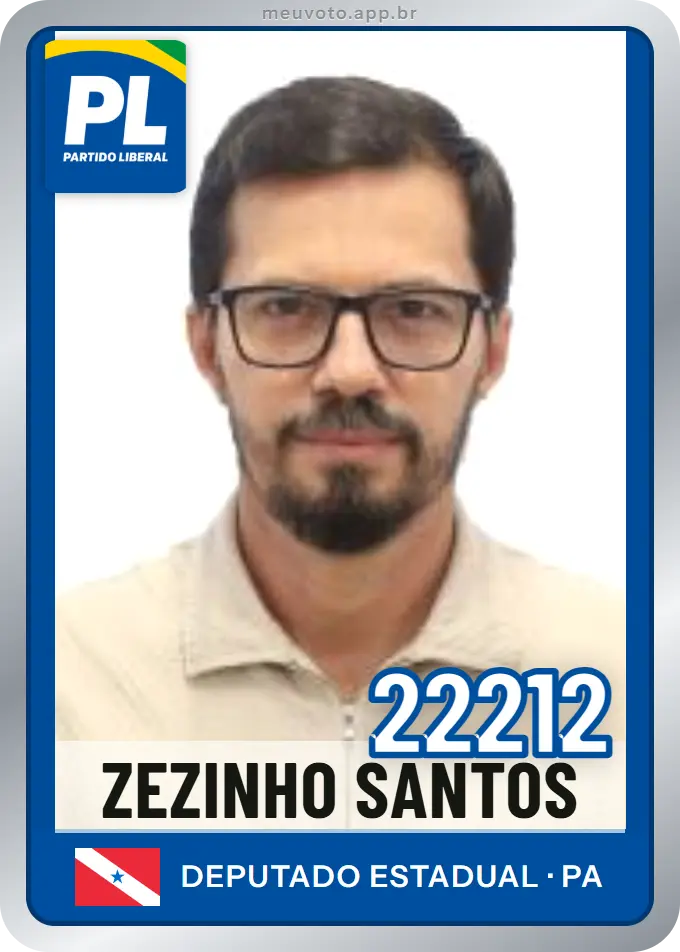 Carta de Zezinho Santos, número 22212, PL
