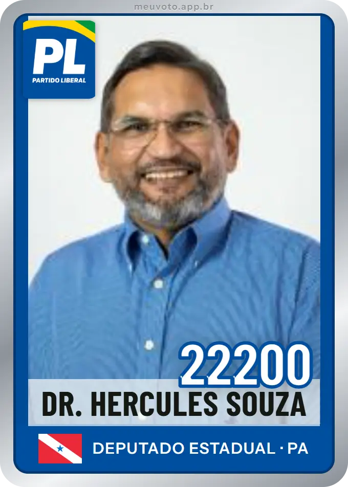 Carta de Dr. Hercules Souza, número 22200, PL