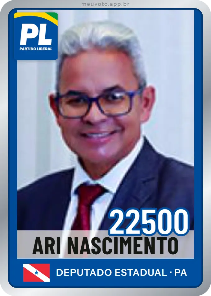 Carta de Ari Nascimento, número 22500, PL