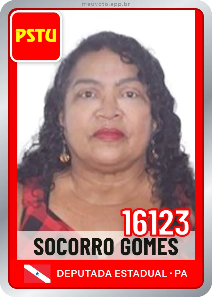 Carta de Socorro Gomes, número 16123, PSTU