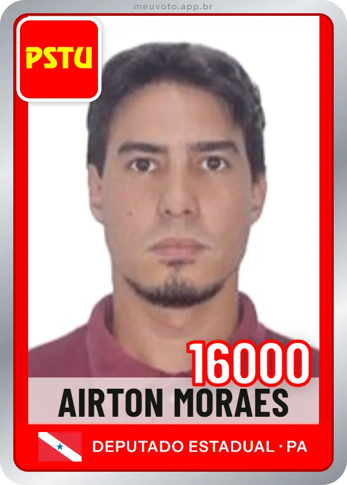 Carta de Airton Moraes, número 16000, PSTU