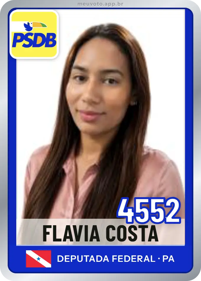 Carta de Flavia Costa, número 4552, PSDB