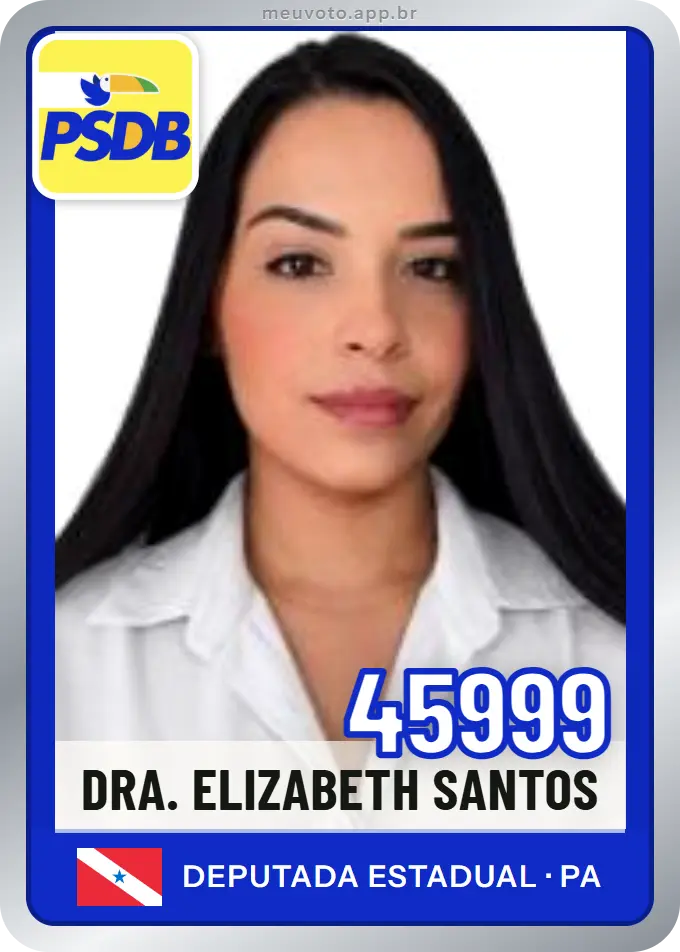 Carta de Dra. Elizabeth Santos, número 45999, PSDB