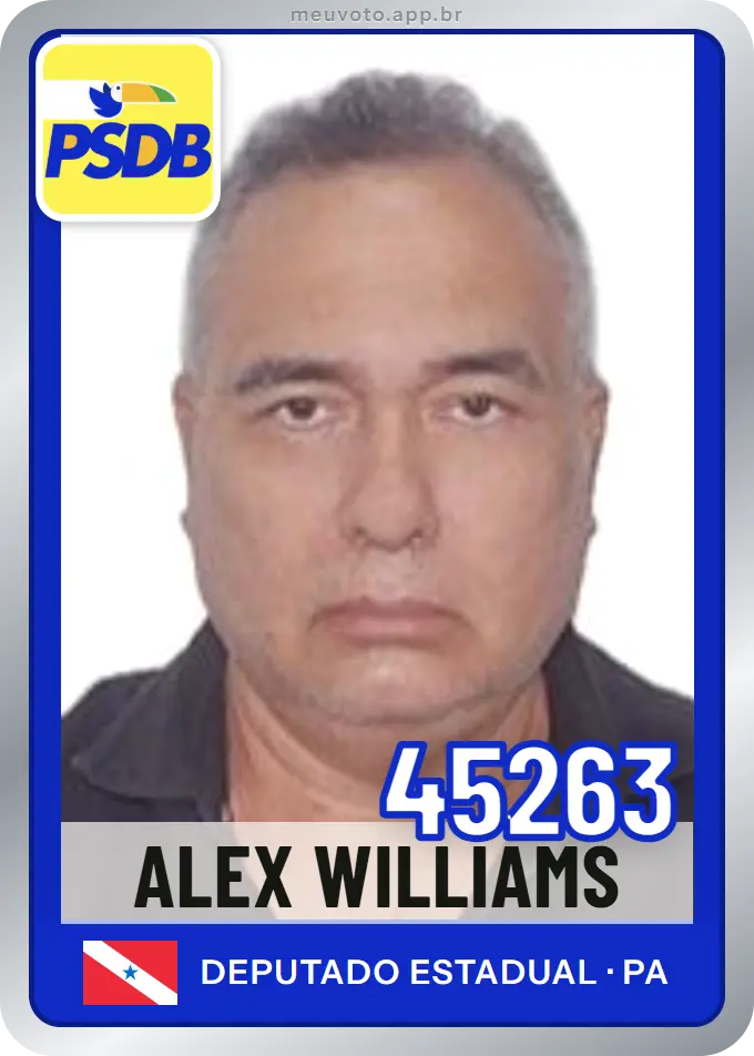 Carta de Alex Williams, número 45263, PSDB