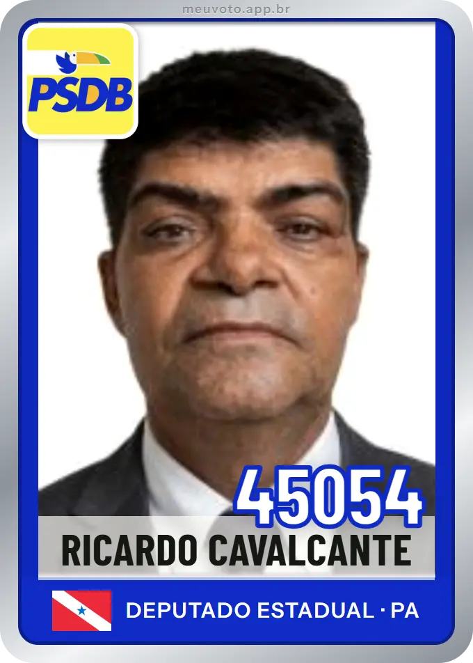 Carta de Ricardo Cavalcante, número 45054, PSDB