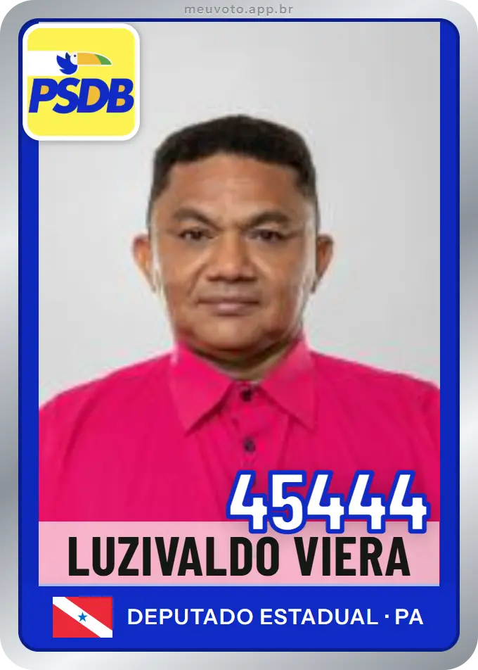 Carta de Luzivaldo Viera, número 45444, PSDB