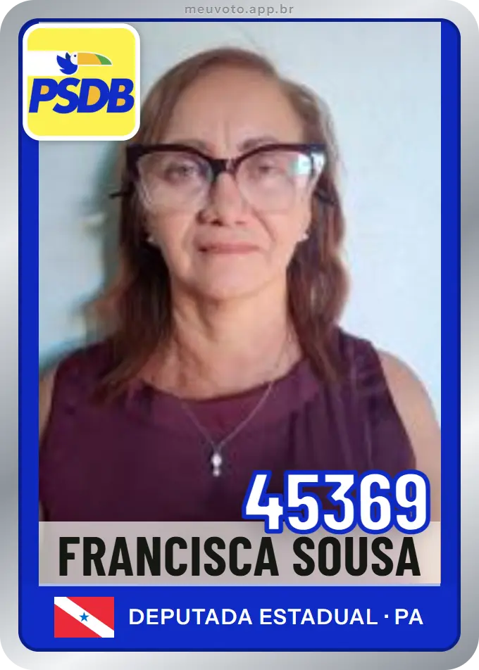 Carta de Francisca Sousa, número 45369, PSDB