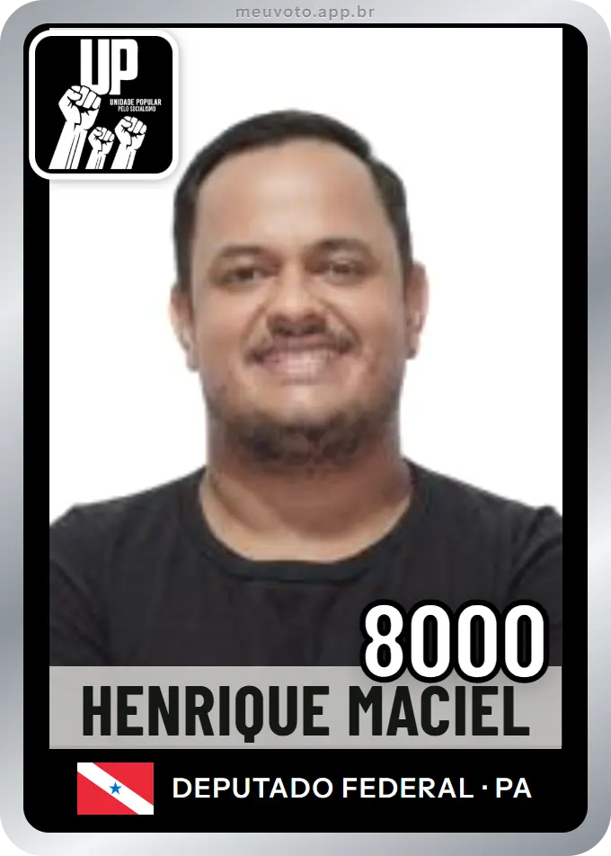 Carta de Henrique Maciel, número 8000, UP