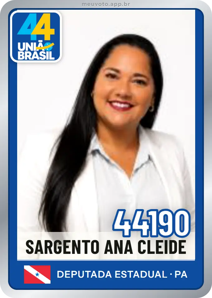 Carta de Sargento Ana Cleide, número 44190, União