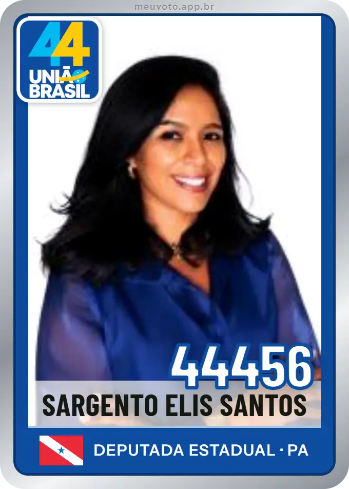 Carta de Sargento Elis Santos, número 44456, União