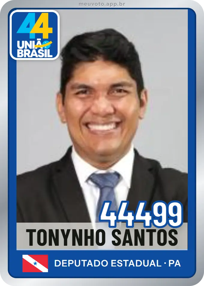 Carta de Tonynho Santos, número 44499, União