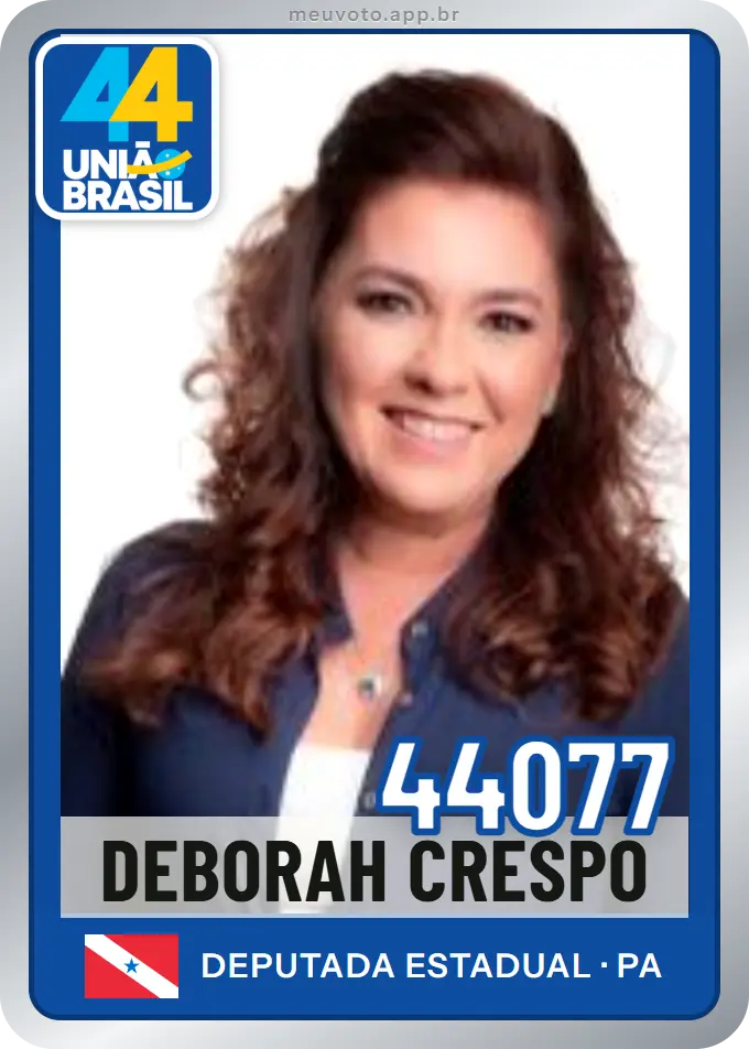 Carta de Deborah Crespo, número 44077, União