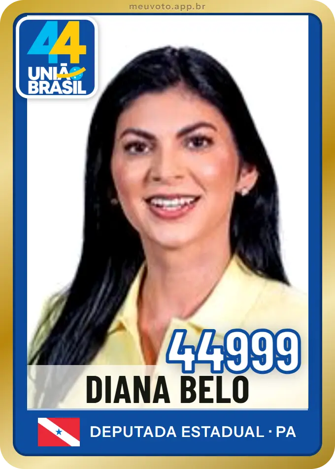 Carta de Diana Belo, número 44999, União