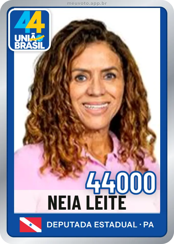 Carta de Neia Leite, número 44000, União