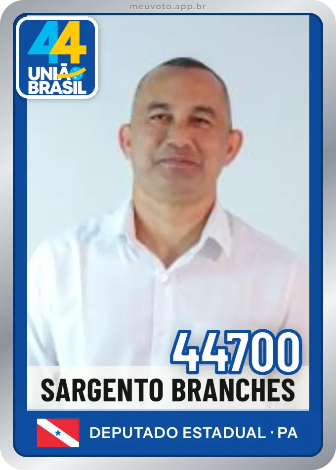 Carta de Sargento Branches, número 44700, União