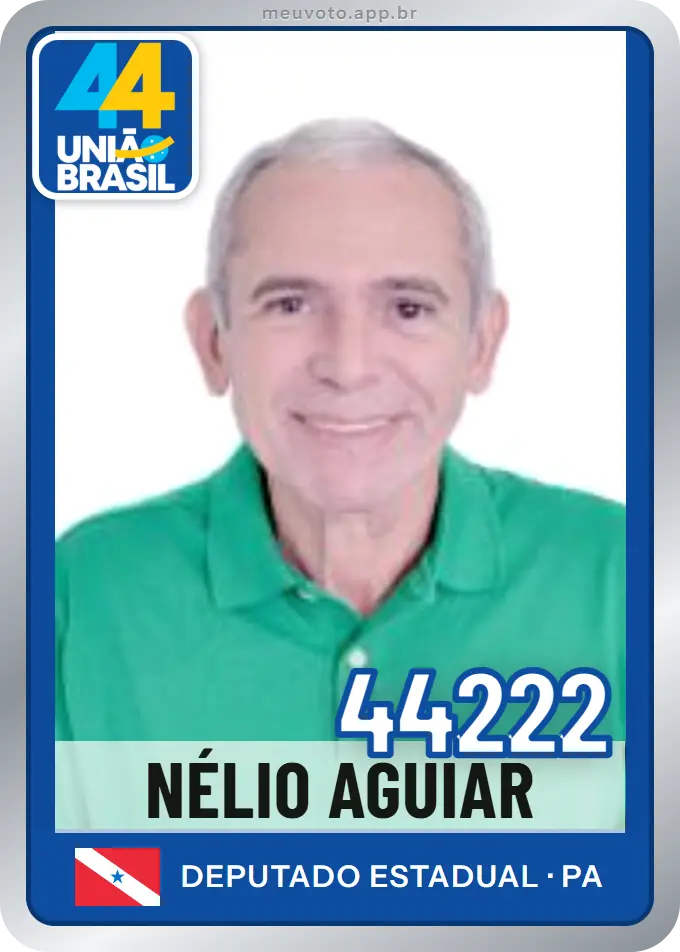 Carta de Nélio Aguiar, número 44222, União
