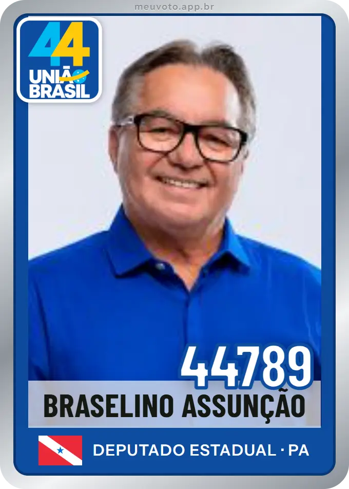 Carta de Braselino Assunção, número 44789, União