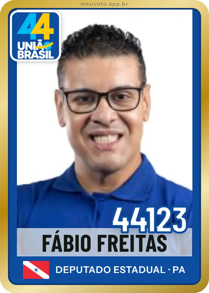 Carta de Fábio Freitas, número 44123, União